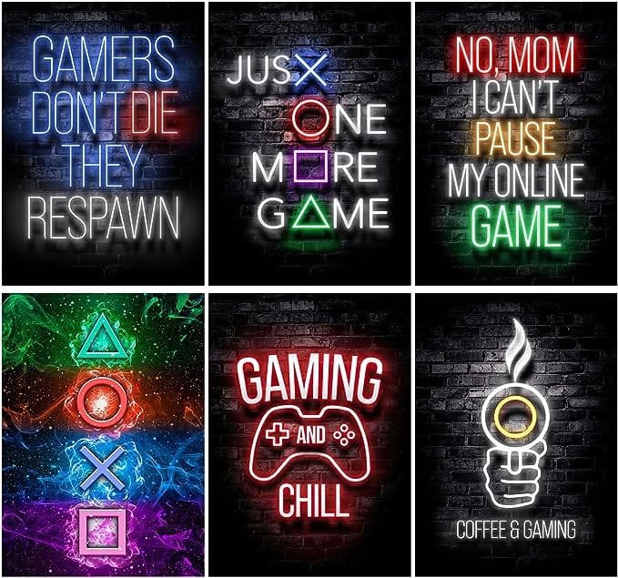 6 posters gaming